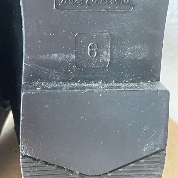 EUC Sam Edelman Womens Black Shiny Bootie Rain Boots Size 6 - Picture 6 of 6